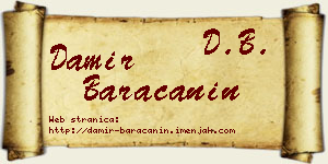 Damir Baračanin vizit kartica